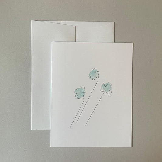 Forward Floral Card