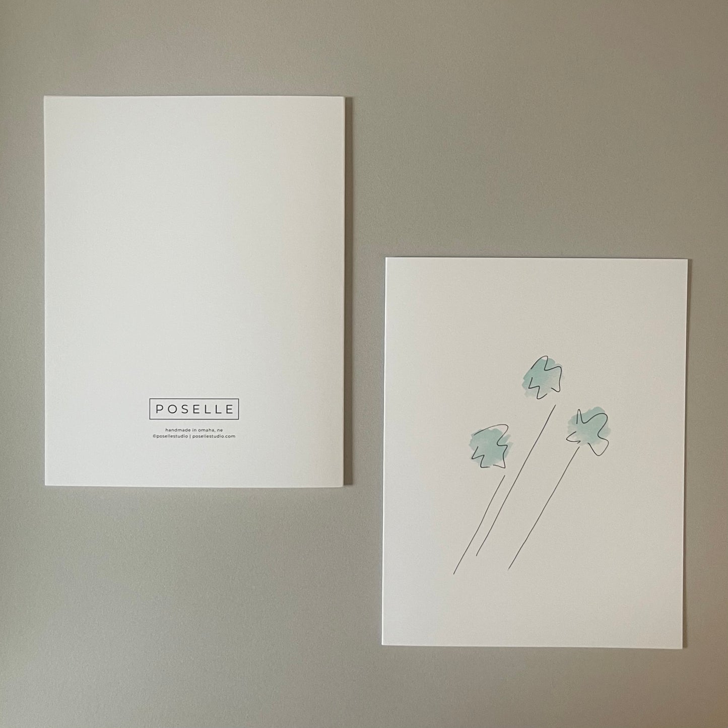 Forward Floral Card