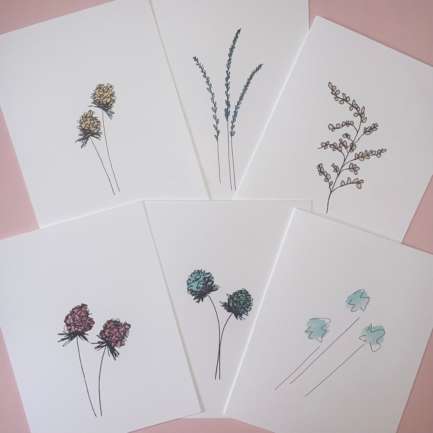 Winterscape Floral Card Set of 6