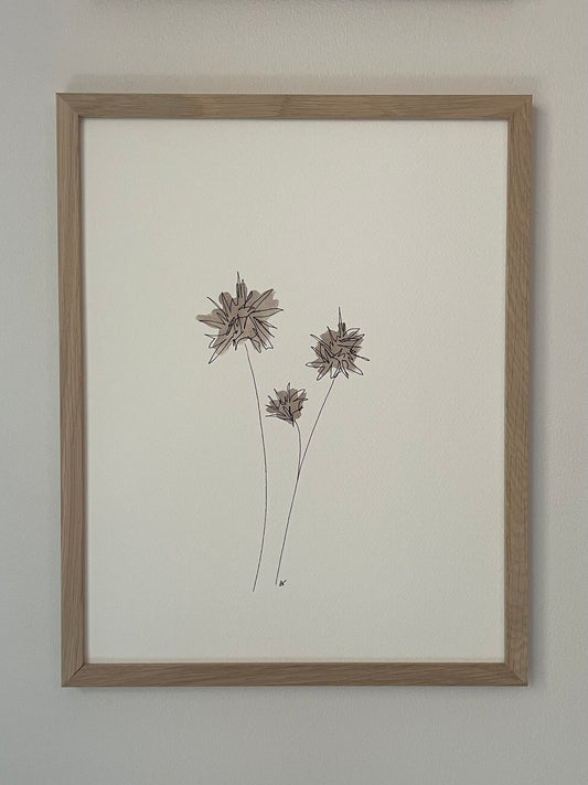 Thrive - Original Watercolor - 11x14 Framed
